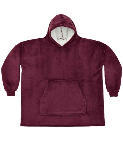 AWDis brand Lab Oversized Hooded Blanket - burgundy