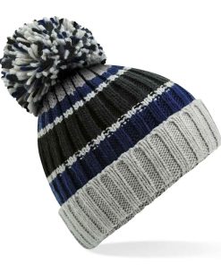 Beechfield Hygge Striped Beanie BB392 BLST