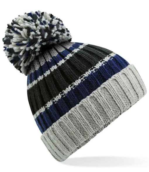 Beechfield Hygge Striped Beanie BB392 BLST