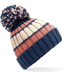 Beechfield Hygge Striped Beanie BB392 MMSN