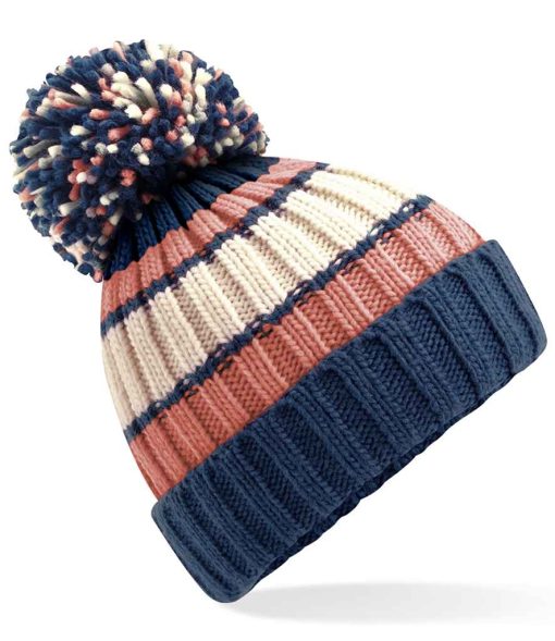 Beechfield Hygge Striped Beanie BB392 MMSN