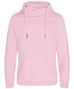 AWDis Cross Neck Hoodie JH021 baby pink