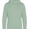 AWDis Cross Neck Hoodie JH021 dusky green