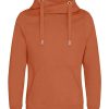 AWDis Cross Neck Hoodie JH021 ginger biscuit