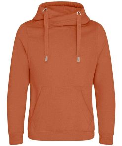 AWDis Cross Neck Hoodie JH021 ginger biscuit