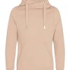 AWDis Cross Neck Hoodie JH021 nude