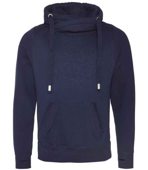 AWDis Cross Neck Hoodie JH021 oxford navy