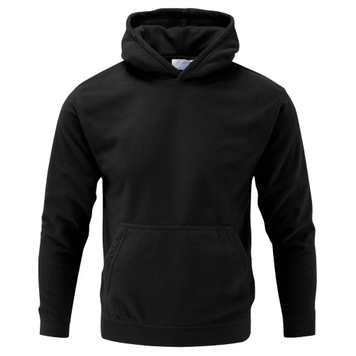 Manbi Unisex Microfleece Hoodie - black age 9-10