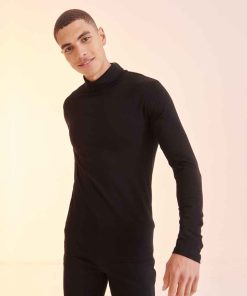 SF Men Feel Good Stretch Roll Neck Top