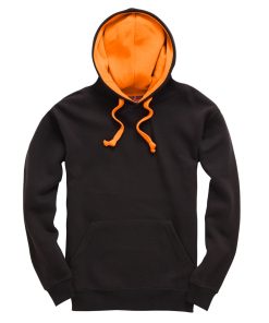 cottonridge hoodie w73 blak neon orange