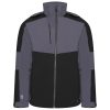 mens emulate ski jacket black ebony grey