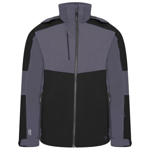 mens emulate ski jacket black ebony grey