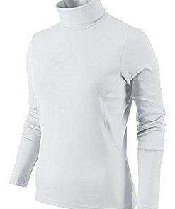 trespass schuss roll neck polo top - white