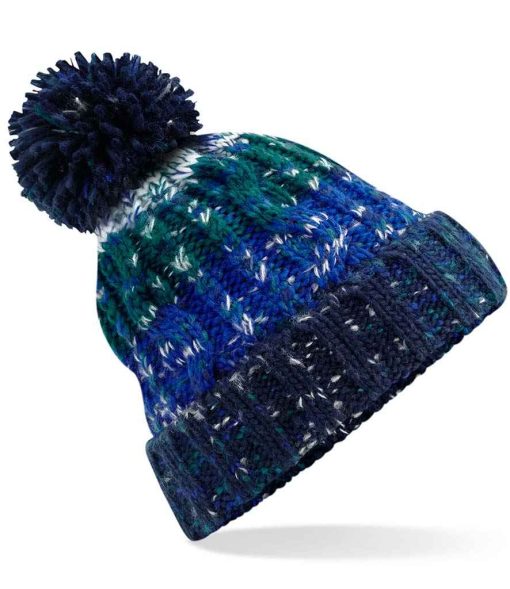 Beechfield Corscrew Pom Pom Beanie