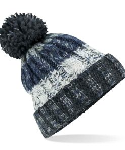 Beechfield Corscrew Pom Pom Beanie