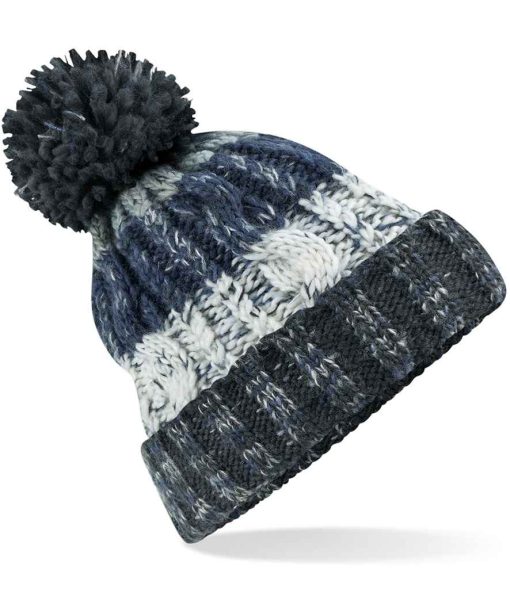 Beechfield Corscrew Pom Pom Beanie