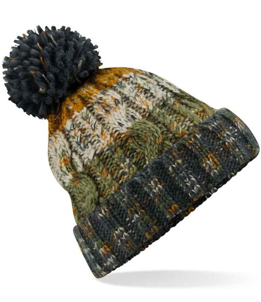 Beechfield Corscrew Pom Pom Beanie morning frost