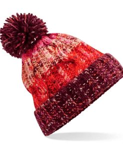 Beechfield Corscrew Pom Pom Beanie