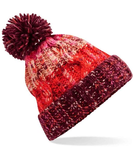 Beechfield Corscrew Pom Pom Beanie