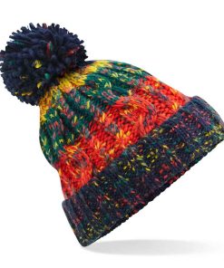 Beechfield Corscrew Pom Pom Beanie