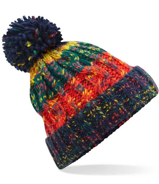 Beechfield Corscrew Pom Pom Beanie