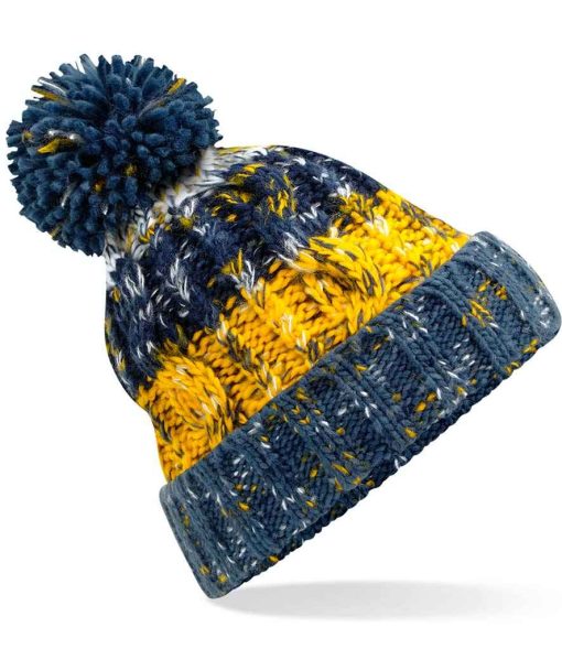 Beechfield Corscrew Pom Pom Beanie morning frost