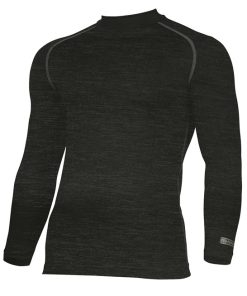 Rhino Base Layer Long Sleeve Top black heather