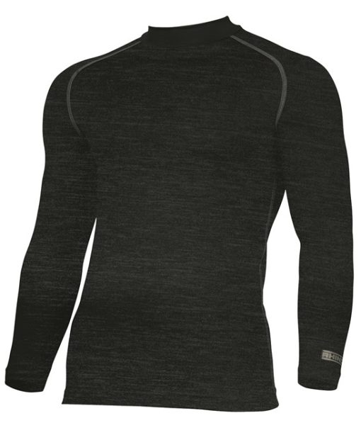 Rhino Base Layer Long Sleeve Top black heather