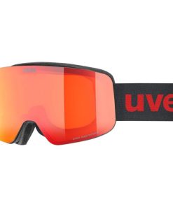 Uvex Ski Goggles PWDR FM black red