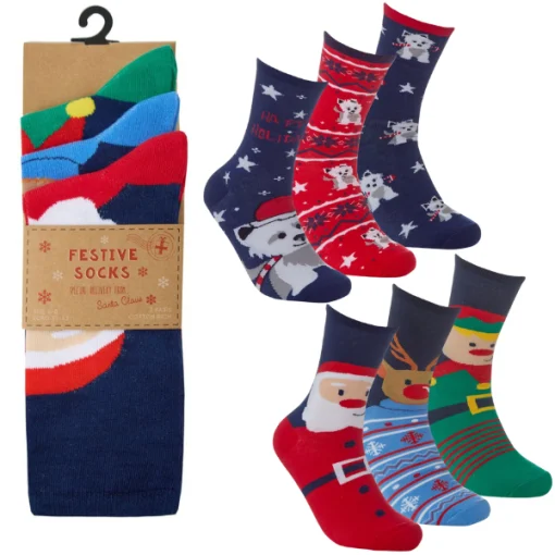 ladies christmas festive socks